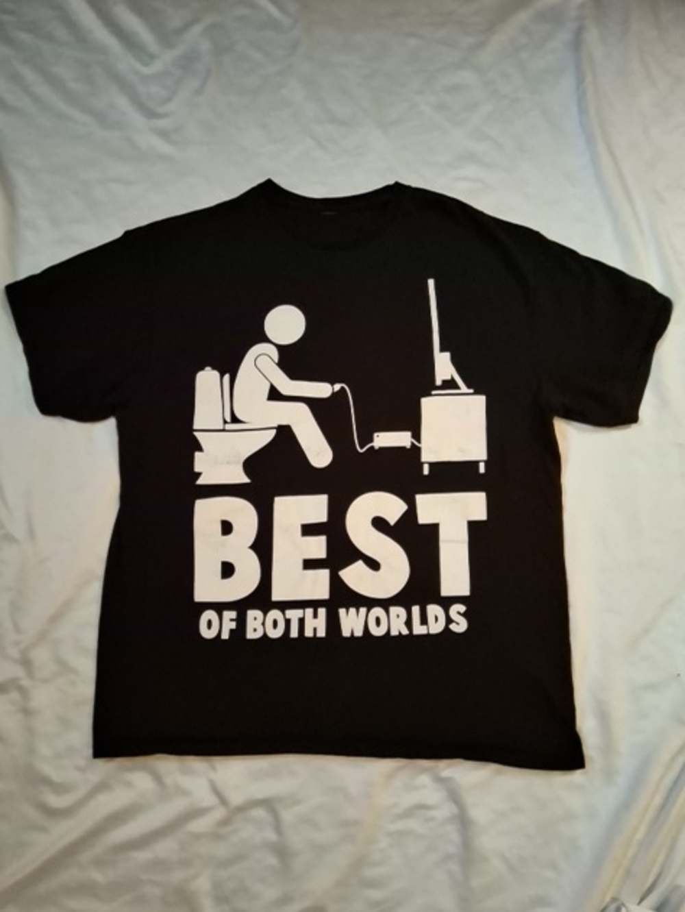 Black Graphic Tee "Best of Both Worlds"